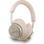 Guess Lisanslı Pu Metal Klasik Yazı Logolu Kulak Üstü Bluetooth Kulaklık Pembe