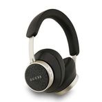 Guess Lisanslı Pu Metal Klasik Yazı Logolu Kulak Üstü Bluetooth Kulaklık Siyah