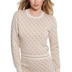 Guess Lise 4G Logolu Slim Fit Bisiklet Yaka Kazak W4BR21Z37K0 Bayan KAZAK W4BR21 Z37K0 FN3J