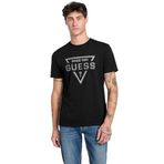 Guess Logo Baskılı Slim Fit T-Shirt, L, M6RI09.I3Z14.JBLK, SIYAH, Erkek