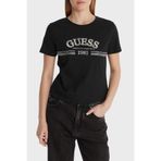 Guess Logolu Pamuklu Regular Fit Bisiklet Yaka T Shirt V6RI16I3Z14 Bayan T SHİRT V6RI16 I3Z14 JBLK