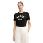 Guess Logolu Pamuklu Slim Fit Bisiklet Yaka T Shirt V6RI15J1314 Bayan T SHİRT V6RI15 J1314 JBLK