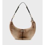 Guess Mavis Suni Kürk Hobo Kadın Omuz Çantası HWFG9674020 - Standart - Kahve