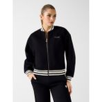 Guess Melton Tam Fermuarlı Kadın Bomber Ceket V6RL00WM072 - Siyah