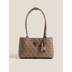 Guess Merıdıan Iı Shoulder Kadın Omuz Çantası SG697409 - Logolu Suni Deri 3 Bölmeli Şık Tasarım - Kahverengi