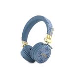 Guess Metal Logolu 4g Desenli Mavi 5.3 Kulak Üstü Bluetooth Kulaklık