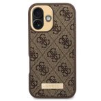 Guess Metal Plaka Logo iPhone 16 Plus Magsafe Uyumlu Kılıf