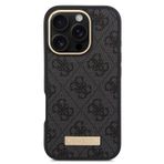 Guess Metal Plaka Logo iPhone 16 Pro Magsafe Uyumlu Kılıf
