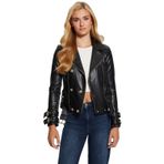Guess Myla Reggular Fit Ceket Yaka Kemer Detaylı Deri Ceket W4YL33K8S30 Bayan CEKET W4YL33 K8S30 JTMU