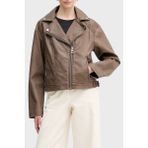 Guess Nada Slim Fit Kruvaze Yaka Kemer Detaylı Biker Ceket W6RL09WH1X0 Bayan Ceket W6RL09 WH1X0 G1EA - XS - Kahve