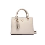 GUESS Noelle II Çok Bölmeli Satchel Kemik Fildişi Omuz Çantası