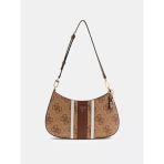 Guess Noelle Iı Üstten Fermuarlı Kadın Kahverengi Omuz Çantası HWSS9672180-LGW