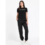 Guess Octavia Bisiklet Yaka Kısa Kollu Kadın Siyah T-Shirt V6rı20j1314-Jblk