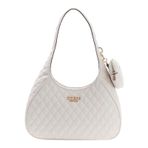 GUESS Omuz Çantası Atabey Hobo Bag Cream White krem