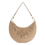 GUESS Omuz Çantası Tasmin Mini Omuz Çantası Şampanya Boz Kahverengi