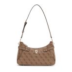 GUESS Omuz Çantası Yesba Omuz Çantası Latte Logolu Açık Kahverengi