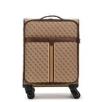 Guess P5101 Kahve-Bej Napoli Travel Çekçekli Sert Valiz