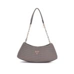 Guess Phaedra Top Zıp Shoulder Bag Kadın Kahverengi Omuz Çantası Hwwg9638170-drt
