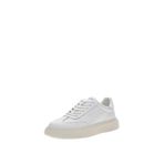Guess Plaza Deri Sneaker, 43 EU, FMFPLALEA12, Beyaz, Erkek