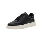 Guess Plaza Erkek Deri Sneaker, Black, 43