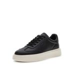 Guess Plaza Siyah Sneaker Ayakkabı, 45, FMFPLALEA12_BLACK, BLACK, Erkek