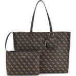 Guess Power Play Kahverengi Kadın Omuz Çantası Suni Deri Şık Görünüm ve Ergonomik Tasarım-HWQG9006240