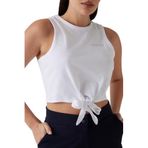 Guess Primula Pamuklu Taşlı Boxy Fit Bağlama Detaylı Crop T Shirt V5GI01I3Z14 Bayan TOP V5GI01 I3Z14 G011
