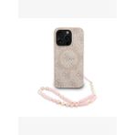 Guess PU Deri Bilek Askı İpli Yazı Logolu iPhone 15 Pro Magsafe Uyumlu Kılıf