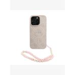 Guess PU Deri Bilek Askı İpli Yazı Logolu iPhone 16 Pro Magsafe Uyumlu Kılıf