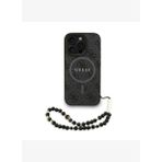 Guess PU Deri Bilek Askı İpli Yazı Logolu iPhone 16 Pro Max Magsafe Uyumlu Kılıf