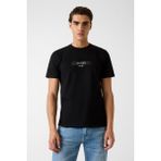 Guess Regular Fit Kesimli T-Shirt - Siyah