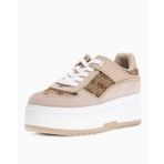 Guess Ridgee2 Monogram Logolu Dolgu Topuklu Sneaker - Beige / Brown / 40
