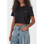 Guess Selene% 100 Pamuk Boxy Fit Logolu Yuvarlak Yaka T Shirt V6GI17K2984 Bayan T SHİRT V6GI17 K2984 JBLK