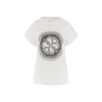 Guess Shaded Slim Fit T-Shirt, S, W5YI14I3Z14, Beyaz, Kadın