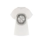 Guess Shaded Slim Fit T-Shirt, XS, W5YI14I3Z14, Beyaz, Kadın