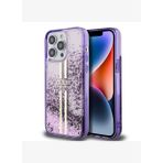 Guess Sıvılı Simli Altın Çizgili iPhone 14 Pro Max Kılıf