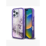 Guess Sıvılı Simli Altın Çizgili iPhone 16 Pro Kılıf