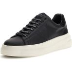 Guess Siyah-Beyaz Erkek Deri Sneaker Elba - Siyah - Beyaz - 41