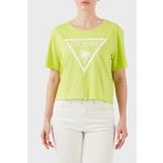 Guess Ss Cn Logo Pamuklu Cropped Fit T Shirt E02I01JA914 CROP