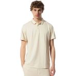 Guess SS GUESS QUATTRO G TAPE POLO Erkek Bej T-shirt M4YP40KARS0-G1V7