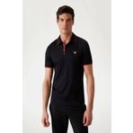 Guess Ss Tech Stretch Polo Erkek Siyah T-shirt M4yp35kcbm0-jblk