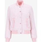 Guess Standart Pembe Kadın Ceket New Glorıa Tweed Bom - Recy Poly Mı - XL