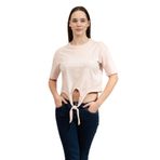 Guess Stream Kadın Aktif Boxy Fit Bisiklet Yaka T-Shirt, Pembe