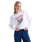 Guess Studded Kadın Sweatshirt, Beyaz, S