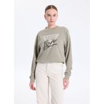Guess Studded Kadın Sweatshirt, Yeşil, Xs