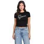 Guess Studs Slim Fit T-Shirt, XS, W6RI22KA0H1, Siyah, Kadın