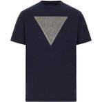 Guess Triangle Erkek Lacivert Regular Fit T-Shirt M5BI04I3Z14-G7V2