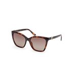 GUESS Unisex GU00191 Güneş Gözlüğü, Dark Havana, 56