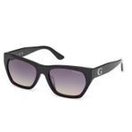 GUESS Unisex güneş gözlüğü, Parlak Siyah, 56