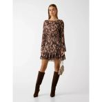 Guess Uzun Kollu Ilenia Pileli Kadın Çok Renkli Elbise W6RK37WJ712-PM66
